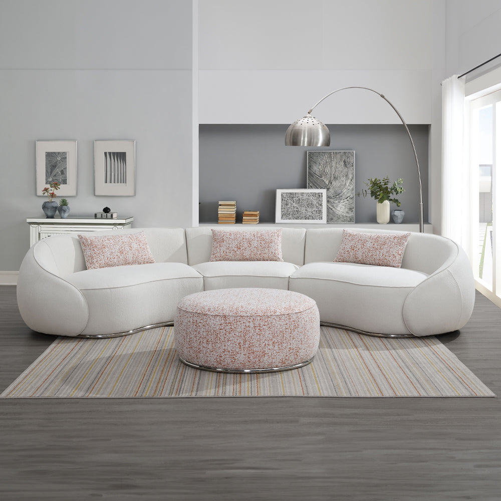 Sahara Sectional Sofa W/3 Pillows