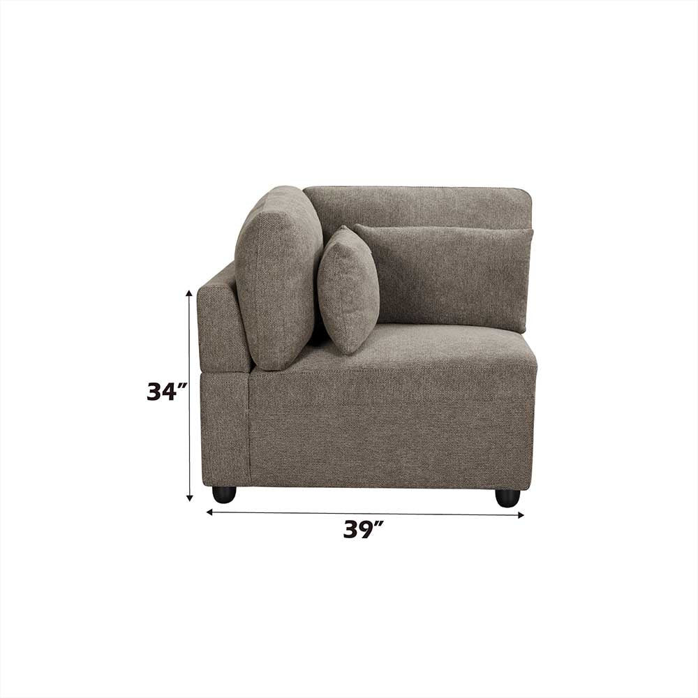 Rylie Modular - Left Facing Chair w/3 Pillows
