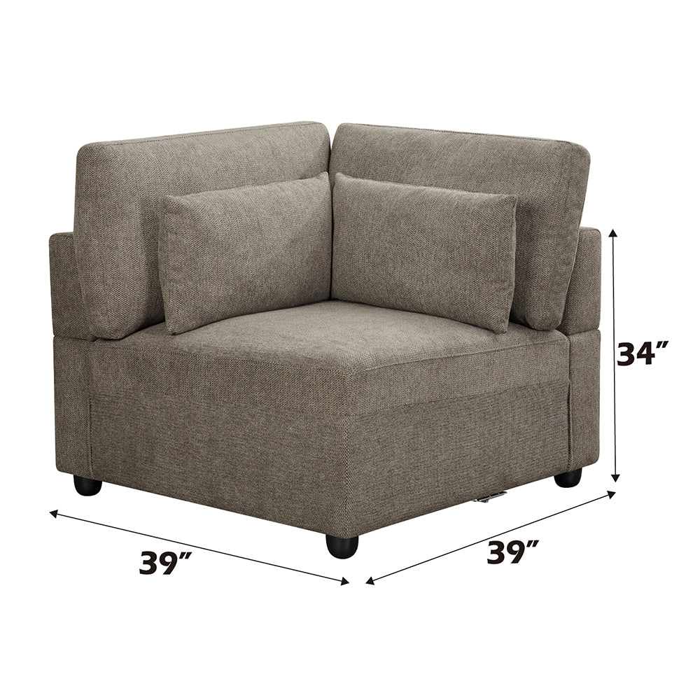 Rylie Modular - Wedge w/3 Pillows
