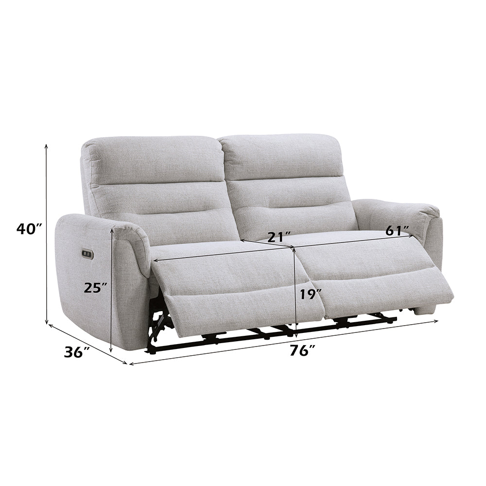 Eastre Power Motion Sofa w/USB Port 