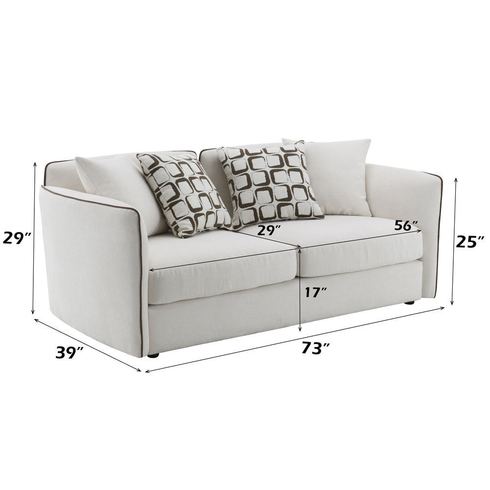 Yolanda Loveseat w/4 Pillows