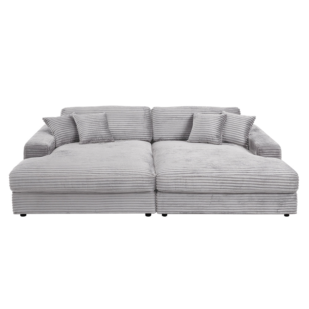 Hilde Sectional Sofa w/4 Pillows