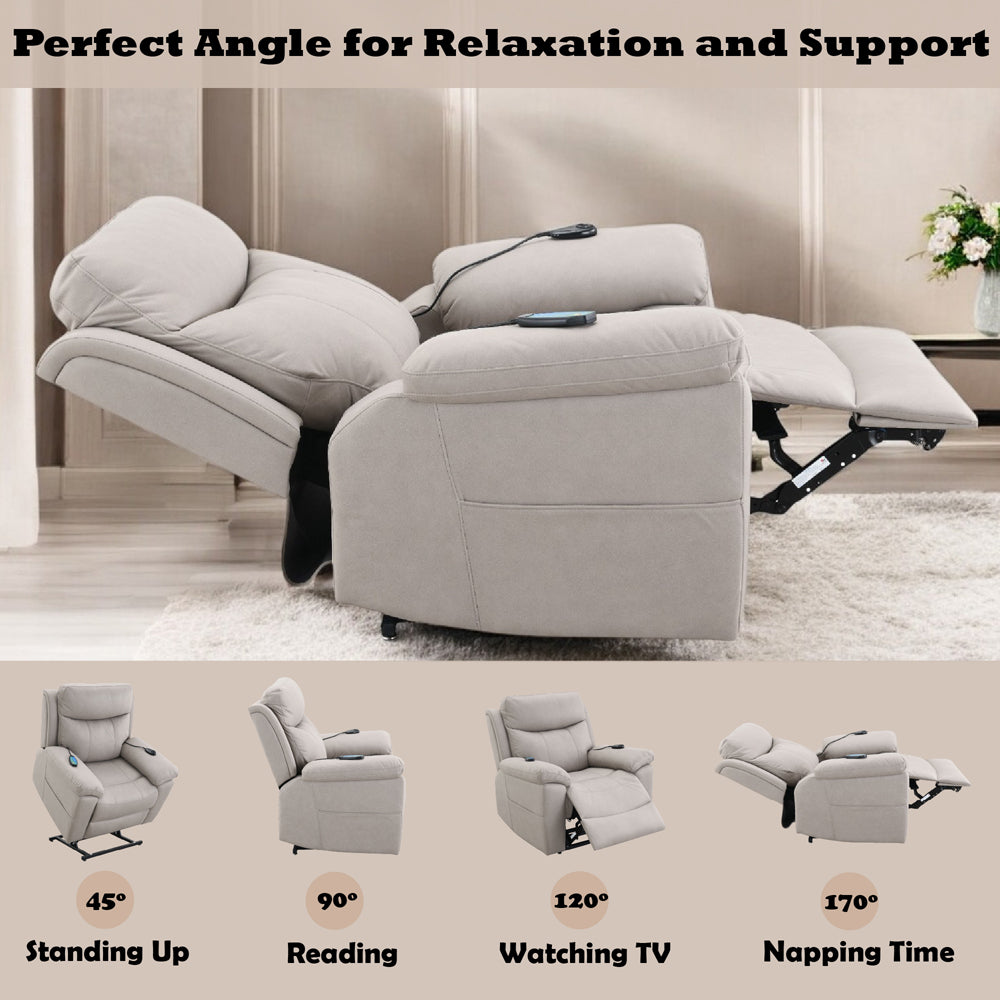 Chriki Power Recliner w/Lift & Heating & Massage