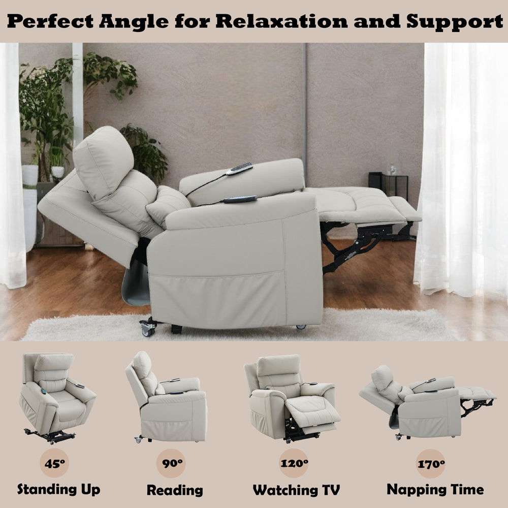 Marsha Power Recliner w/Lift & Massage