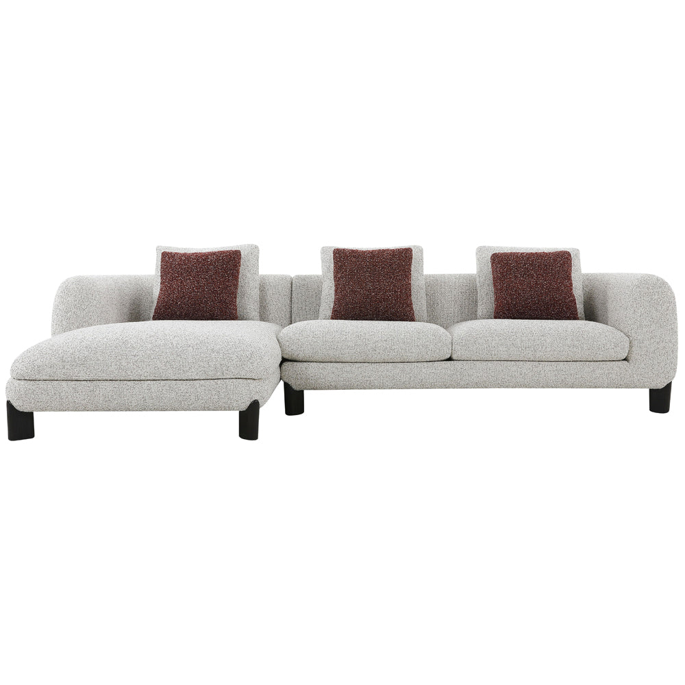 Mardi Sectional Sofa w/6 Pillows