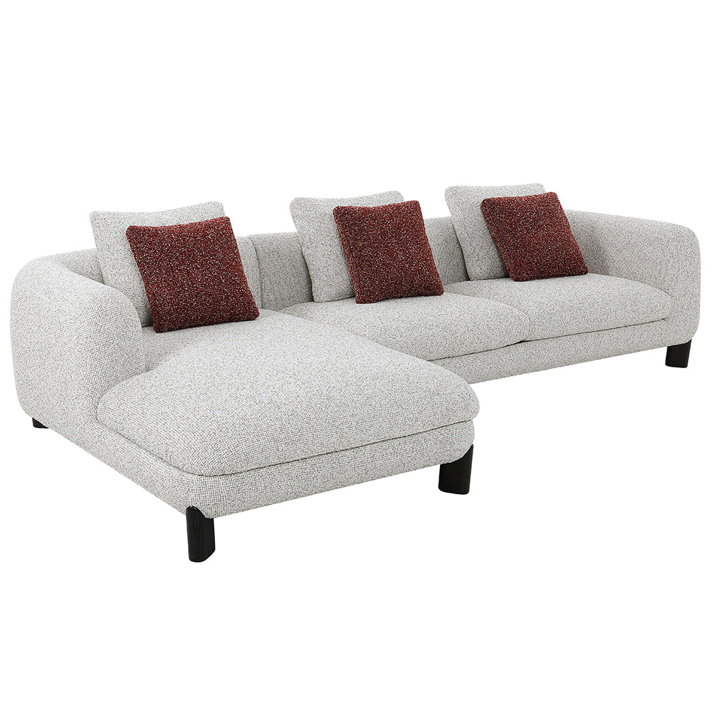 Mardi Sectional Sofa w/6 Pillows