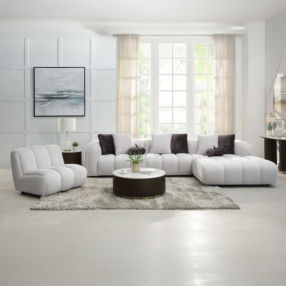 Manilla Sectional Sofa w/8 Pillows