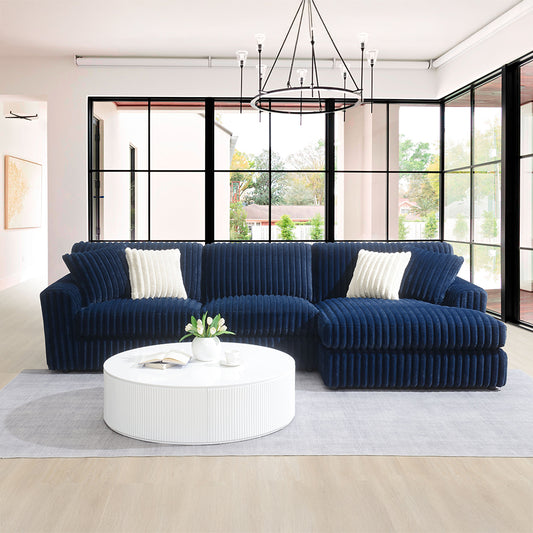 Breton Sectional Sofa w/4 Pillows