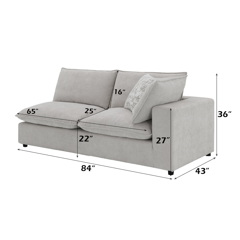 Marisa Modular RF Loveseat w/2 Pillows