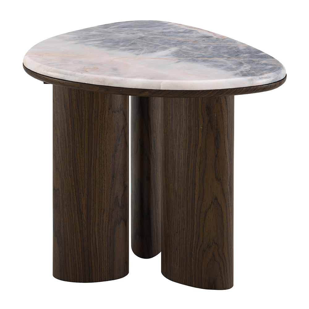 Hanale End Table w/Natural Marble