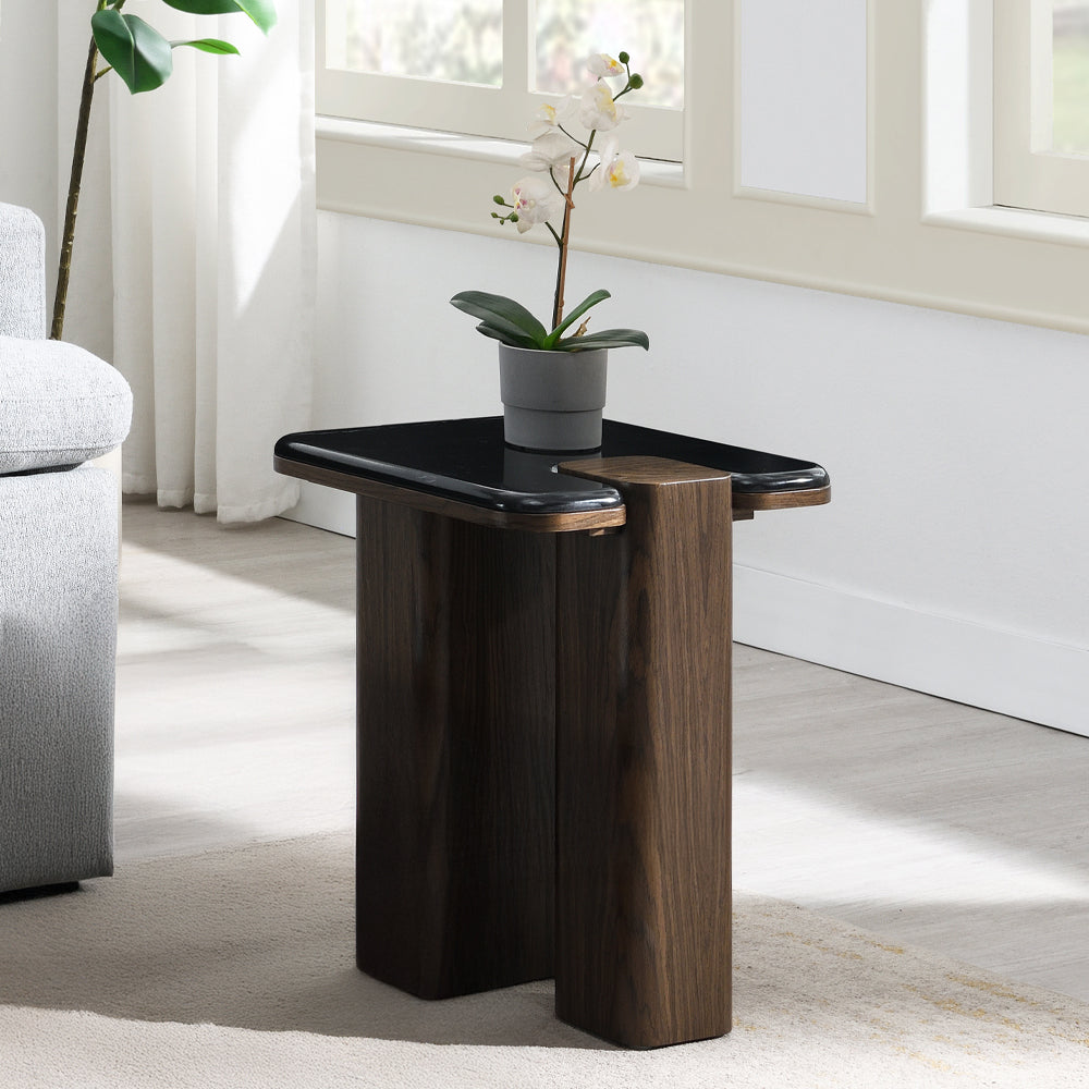 Dana End Table w/Natural Marble