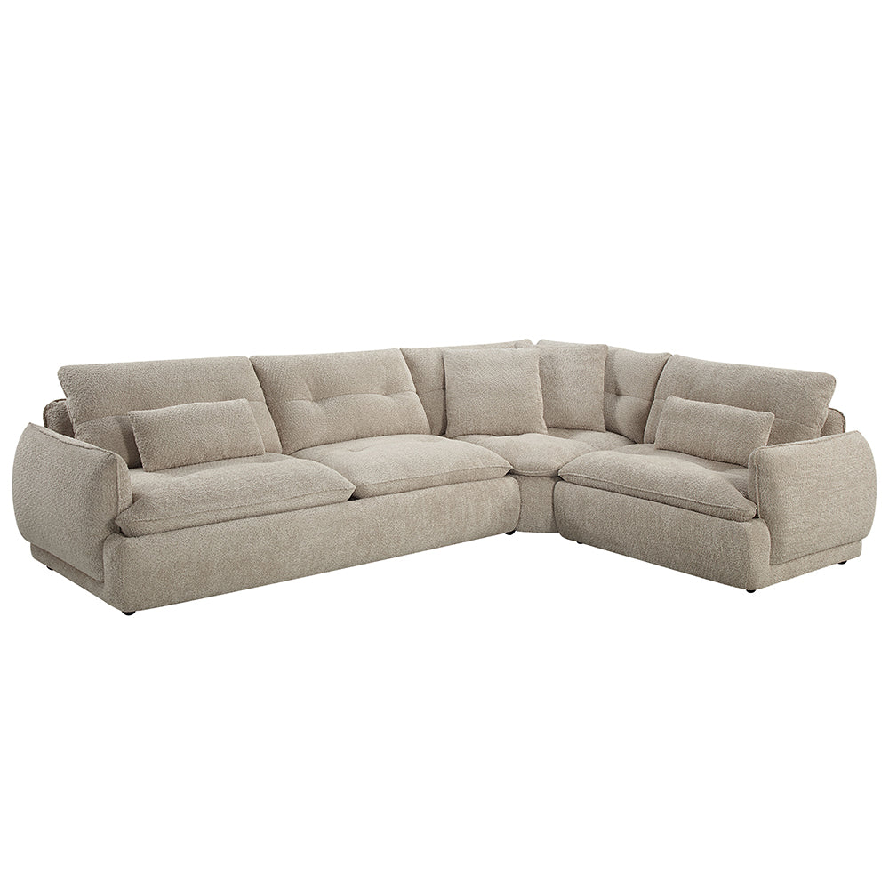 Jonina Sectional Sofa w/4 Pillows