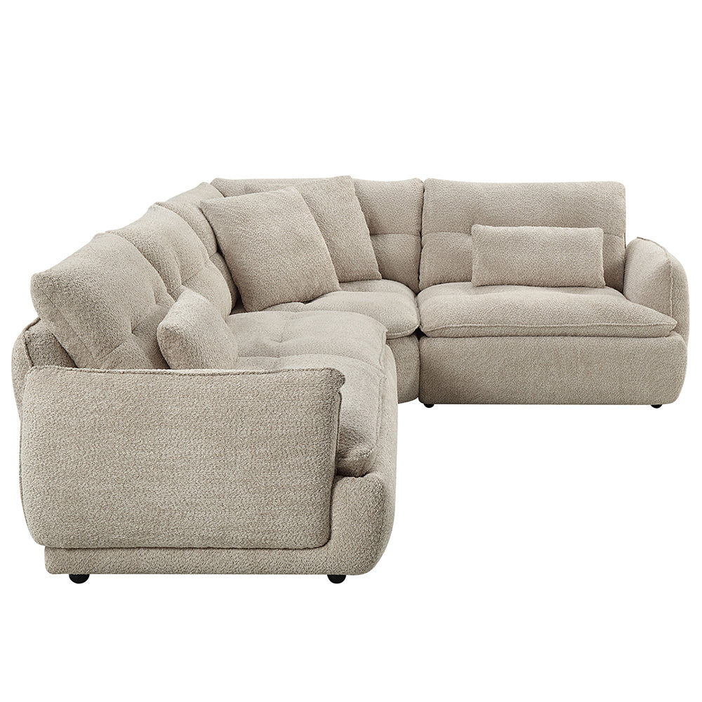 Jonina Sectional Sofa w/4 Pillows
