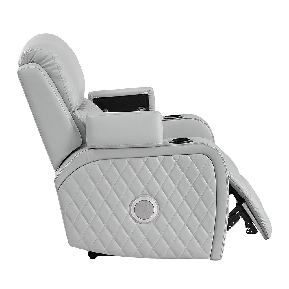 Elonzo Power Motion Recliner w w/LED, Power Headrest & Speaker