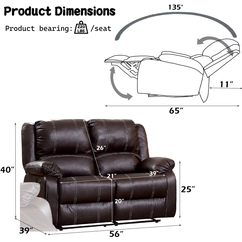 Zuriel Motion Loveseat