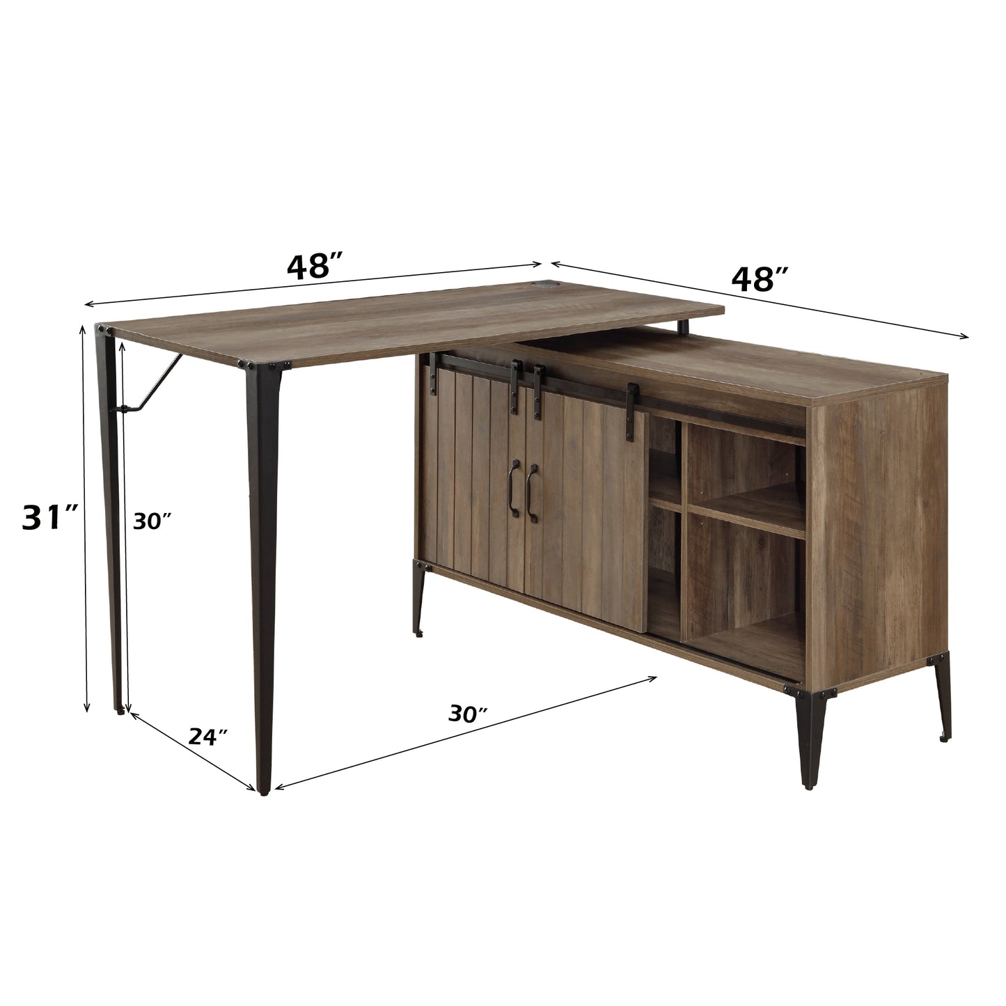 Zakwani Writing Desk W/USB