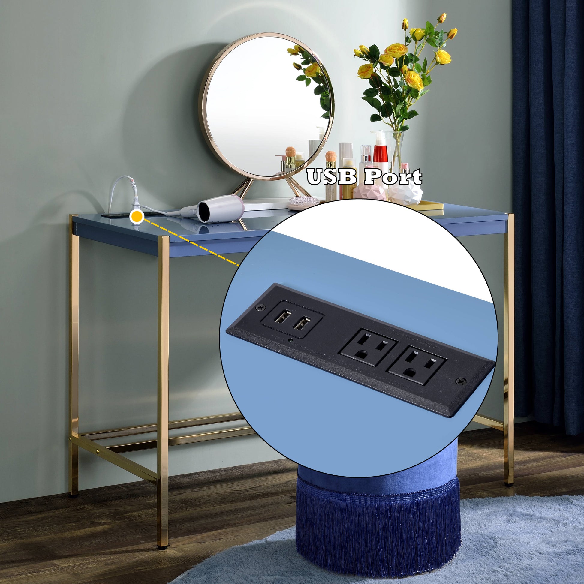 Midriaks Writing Desk W/USB