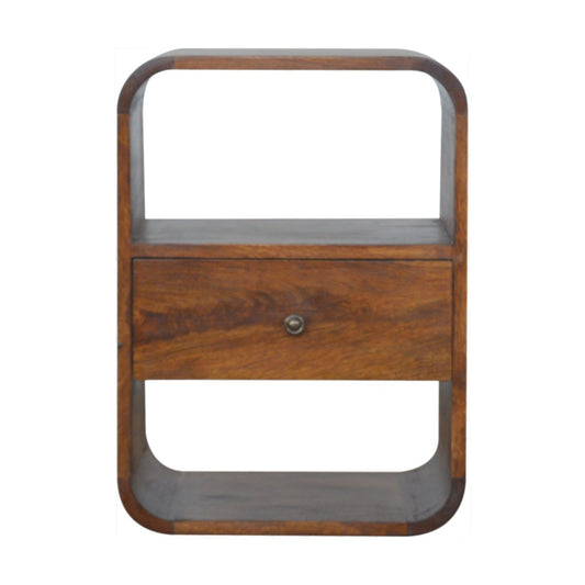 Chestnut Curved Edge nightstand