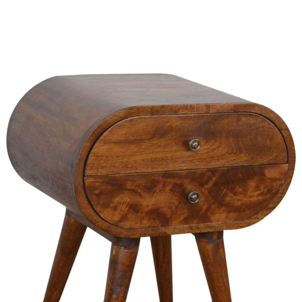 Chestnut Circular nightstand